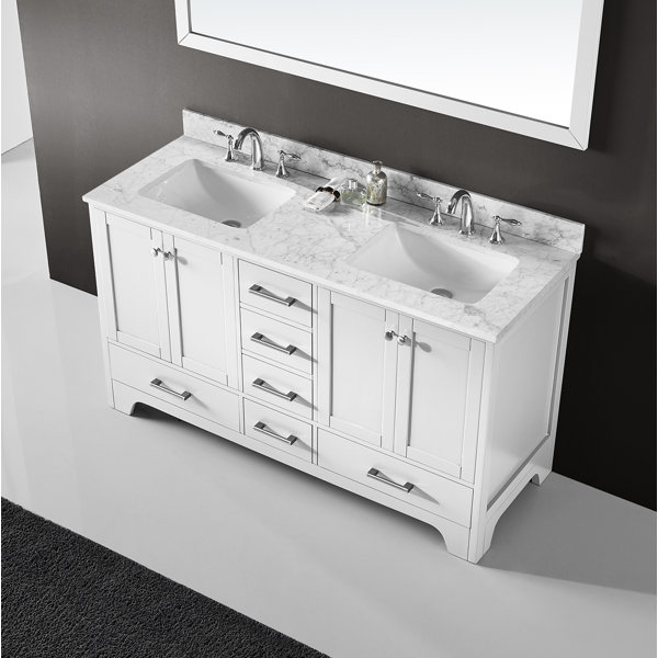 Highland Dunes Cassel 60" Double Bathroom Vanity Base Only Wayfair